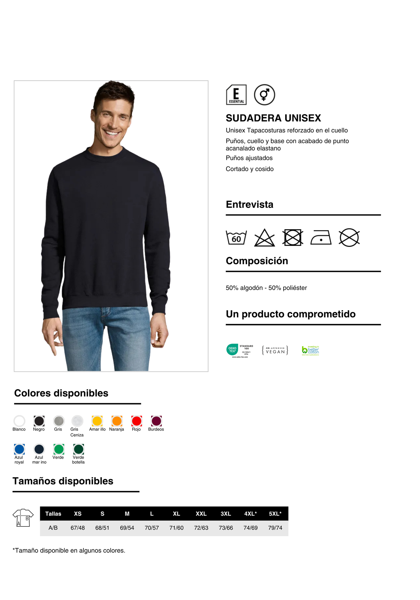 Sudadera Unisex New Supreme 280 g/m² - Personalizable con logo