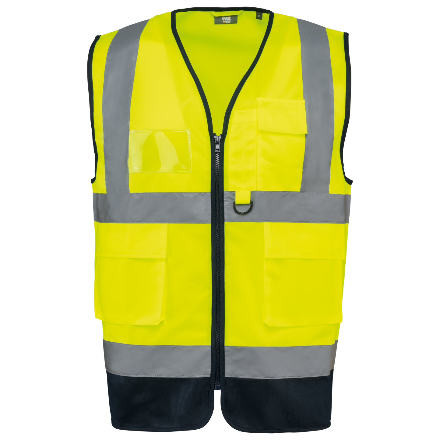 Chaleco de seguridad alta visibilidad reciclado con cremallera unisex