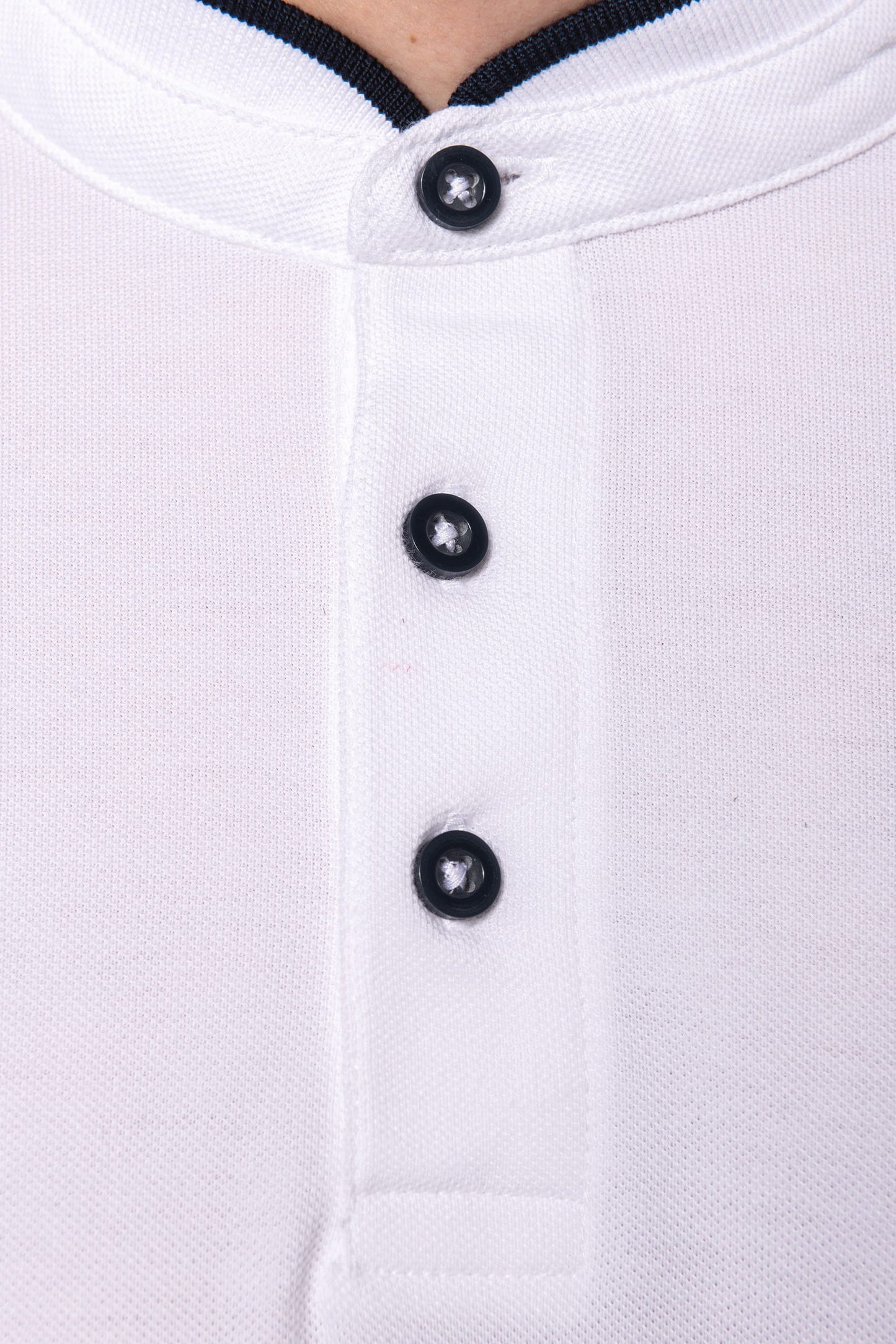 Polo con cuello mao manga corta hombre