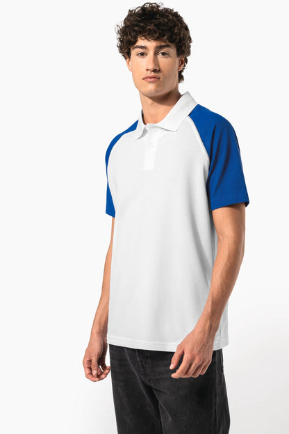 Polo baseball manga corta