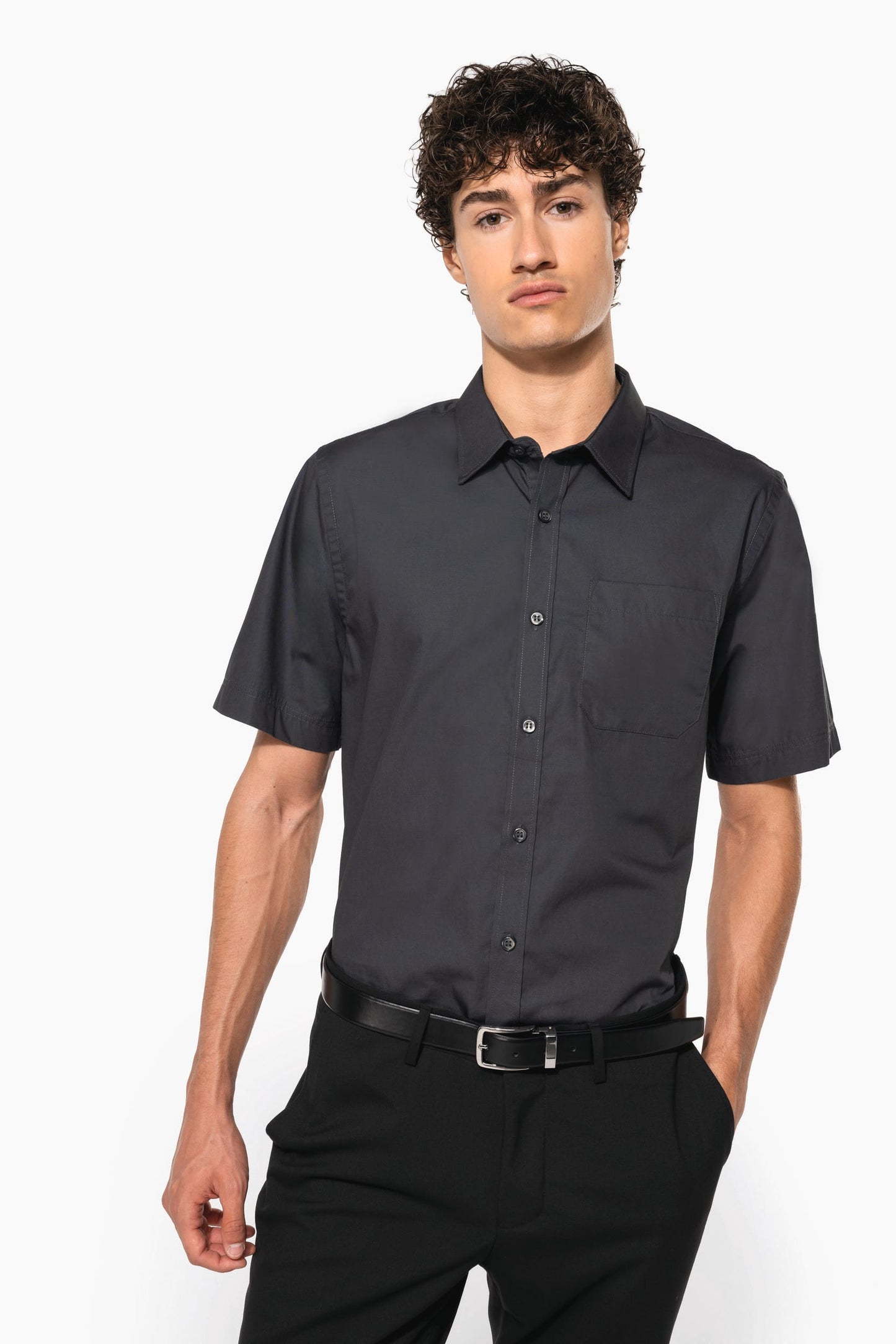 CAMISA POPELINA MANGA CORTA HOMBRE - K543