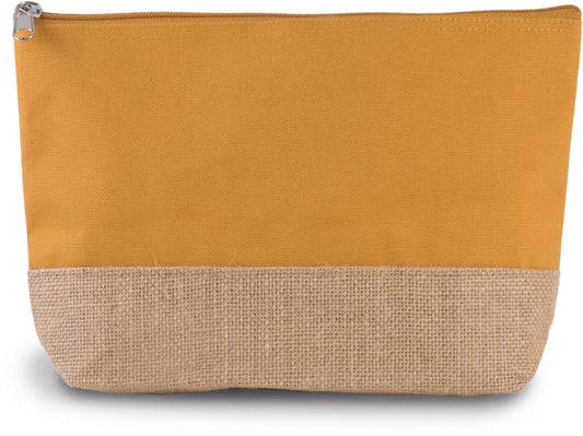 Estuche de algodón canvas y yute