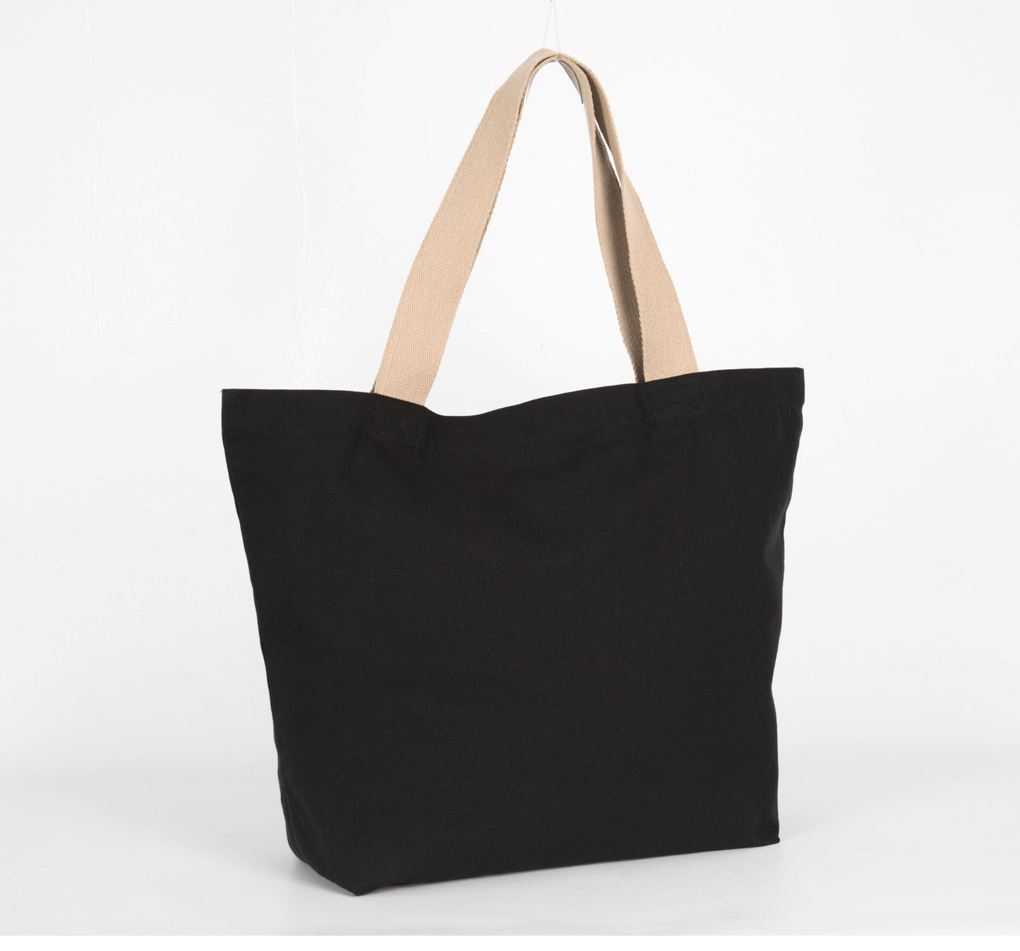 Bolsa shopper reciclada grande con fuelle en el fondo