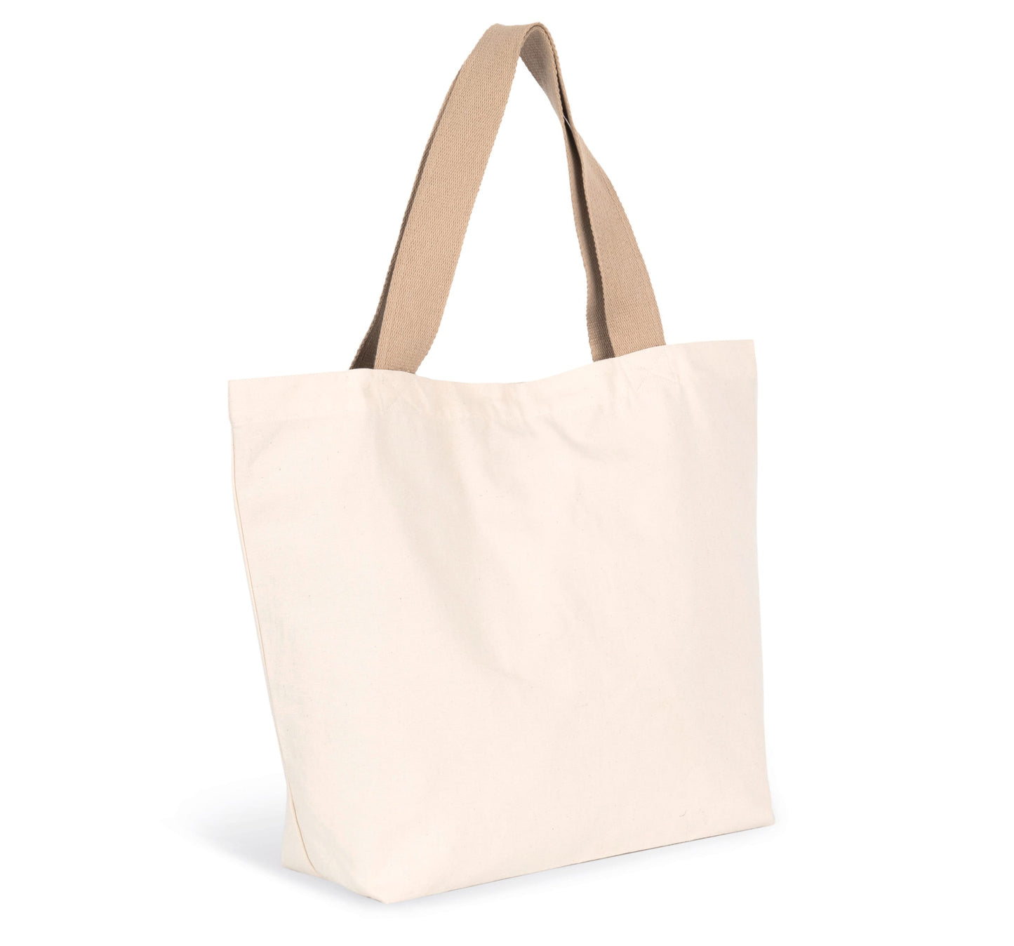 Bolsa shopper reciclada grande con fuelle en el fondo