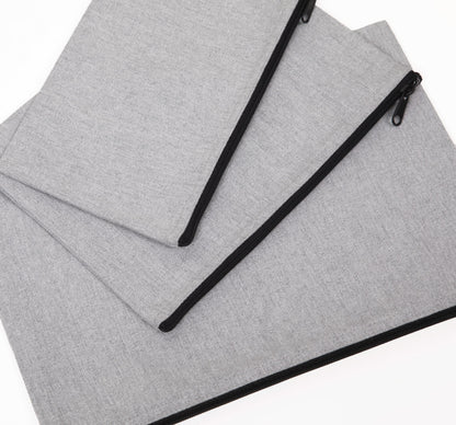 Estuche reciclado con cremallera