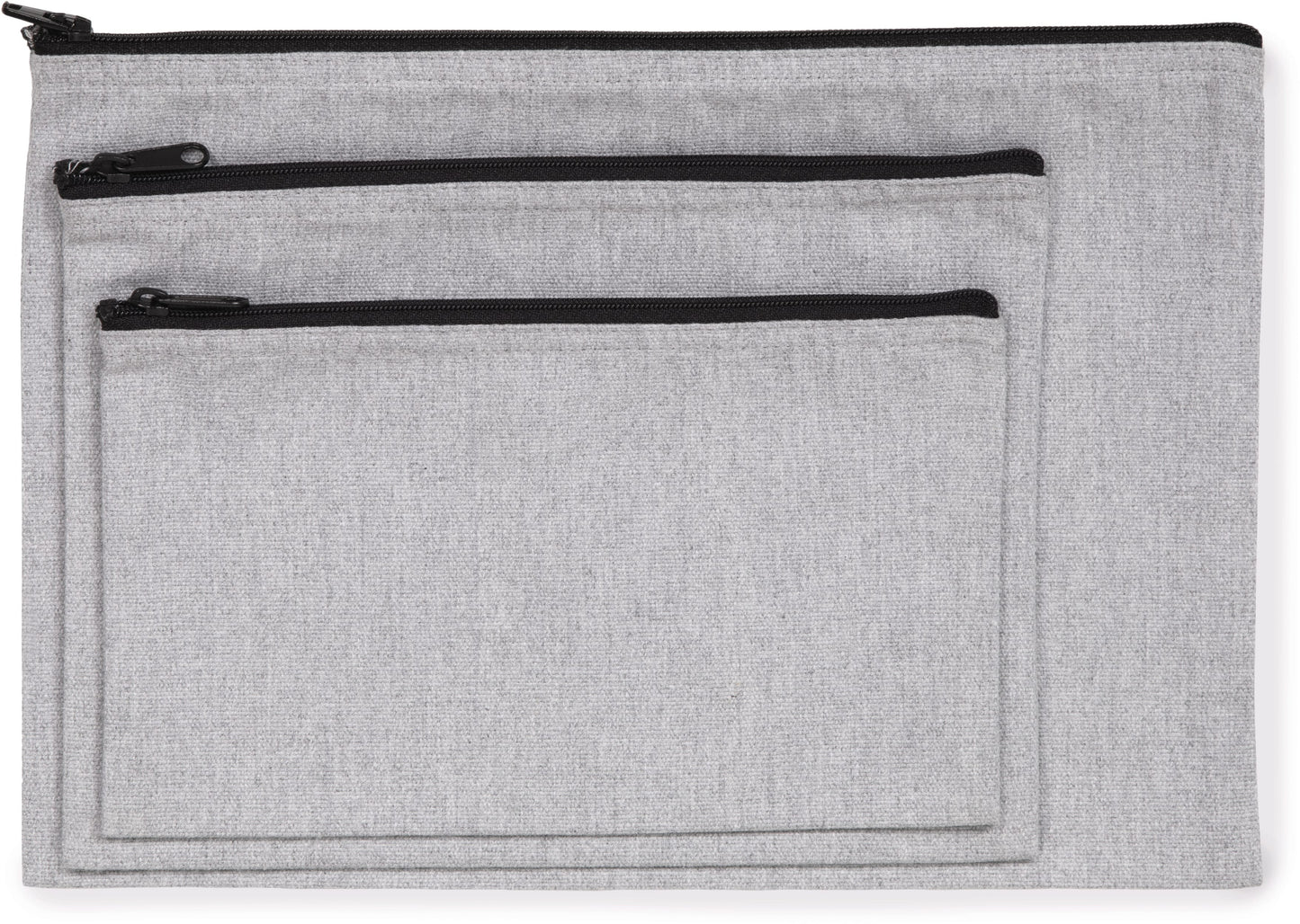 Estuche reciclado con cremallera