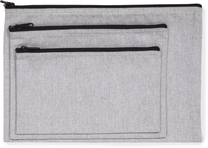 Estuche reciclado con cremallera