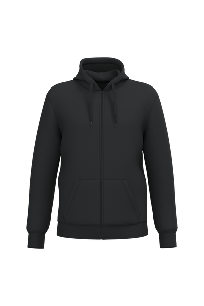 SUDADERA CON CAPUCHA Y CREMALLERA RECICLADA UNISEX - K4042
