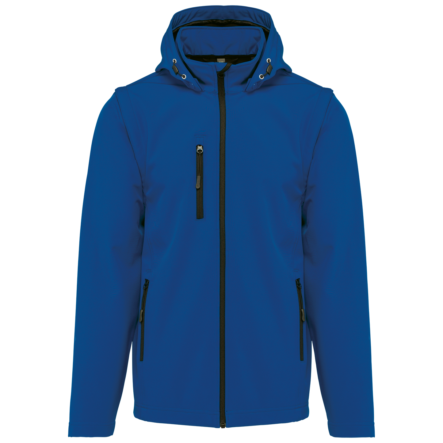 CHAQUETAS SOFTSHELL 3 CAPAS CON CAPUCHA Y MANGAS EXTRAÍBLES UNISEX - K422
