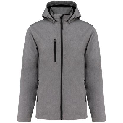 CHAQUETAS SOFTSHELL 3 CAPAS CON CAPUCHA Y MANGAS EXTRAÍBLES UNISEX - K422