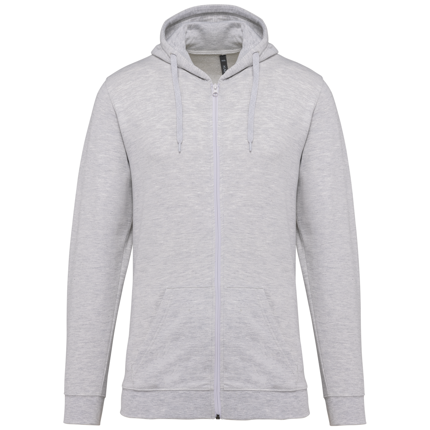 SUDADERA CAPUCHA Y CREMALLERA UNISEX - K479