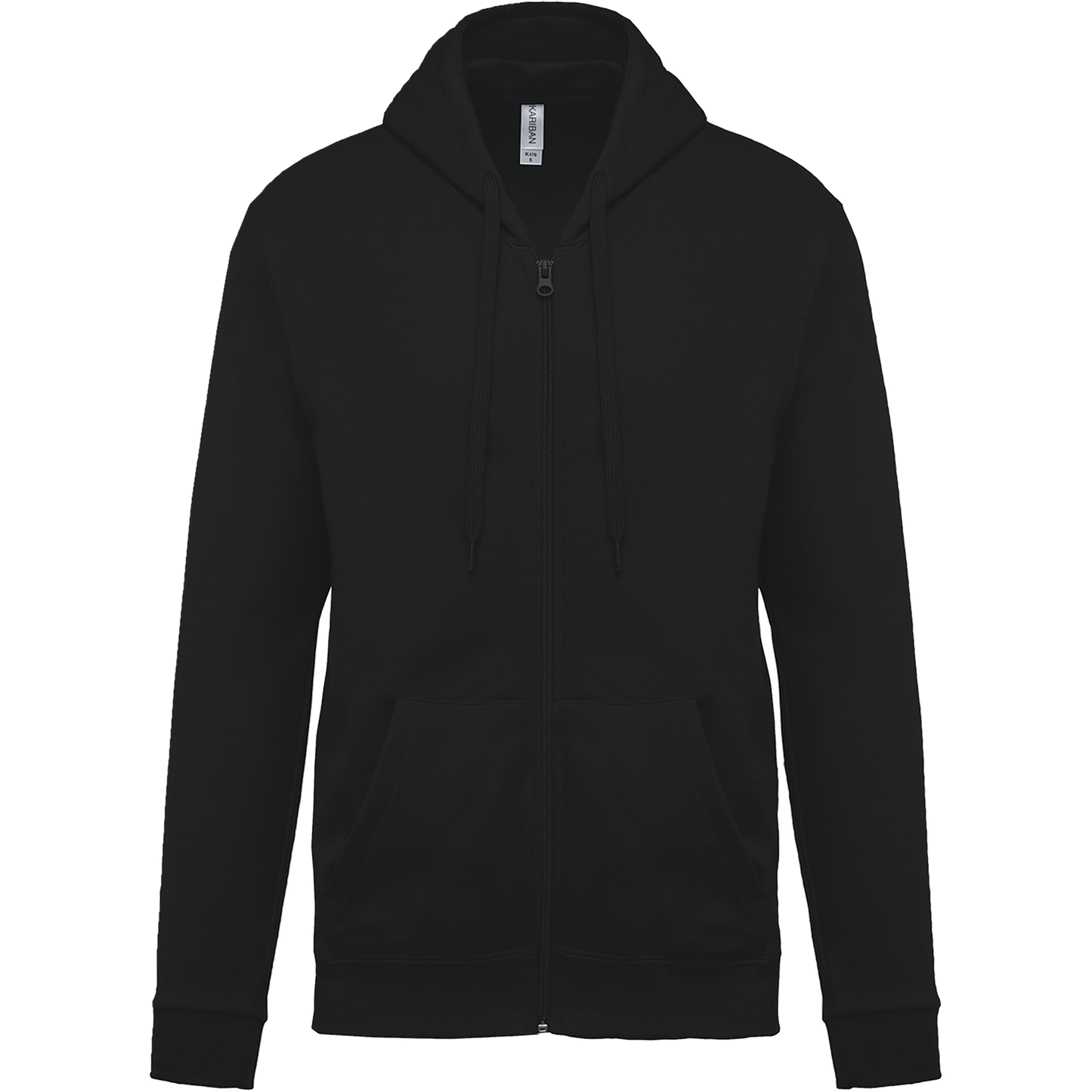 SUDADERA CAPUCHA Y CREMALLERA UNISEX - K479