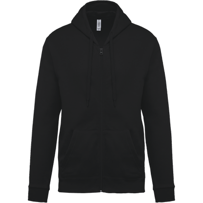 SUDADERA CAPUCHA Y CREMALLERA UNISEX - K479