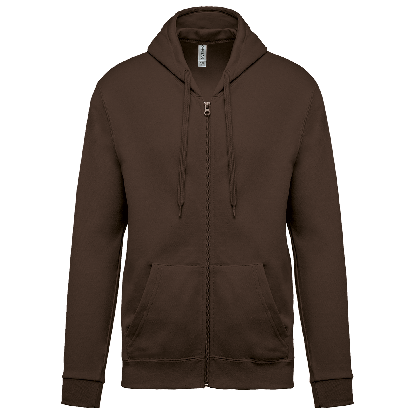 SUDADERA CAPUCHA Y CREMALLERA UNISEX - K479