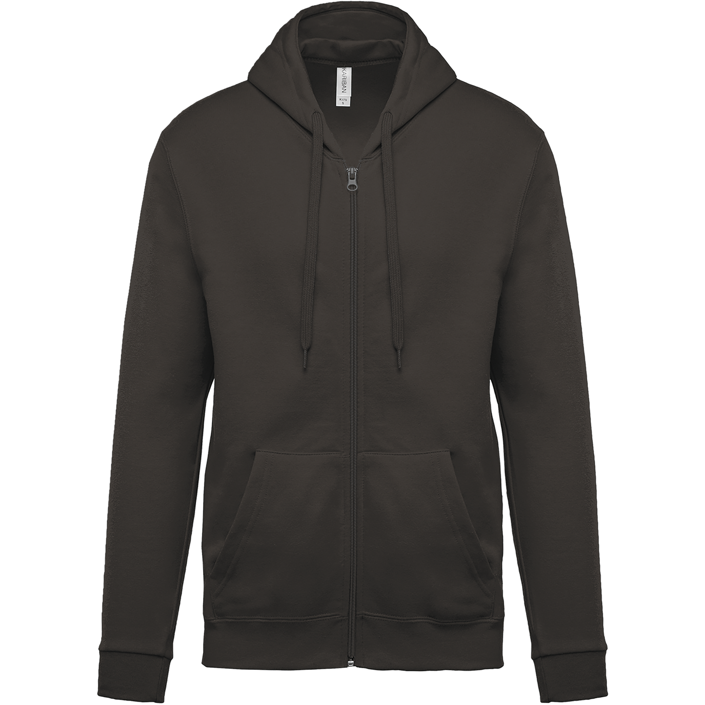 SUDADERA CAPUCHA Y CREMALLERA UNISEX - K479