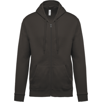 SUDADERA CAPUCHA Y CREMALLERA UNISEX - K479