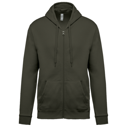 SUDADERA CAPUCHA Y CREMALLERA UNISEX - K479