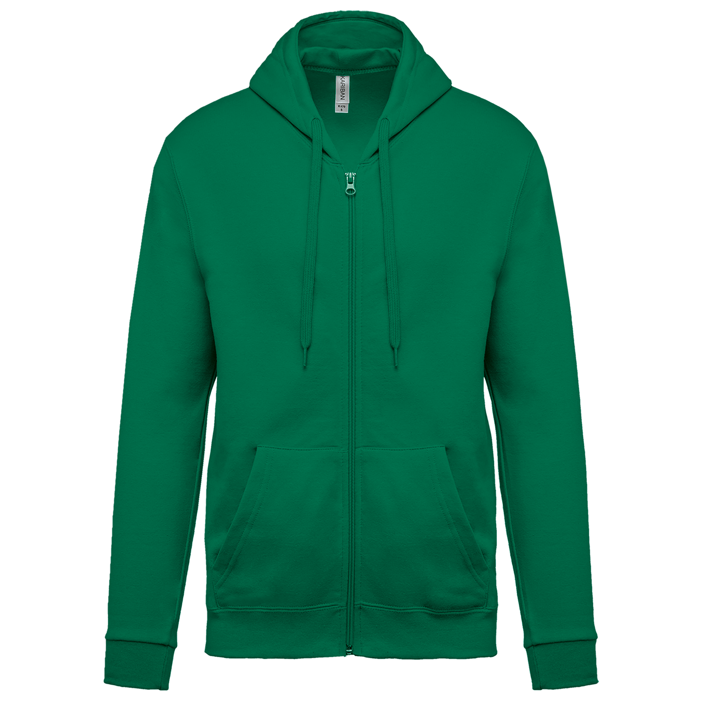 SUDADERA CAPUCHA Y CREMALLERA UNISEX - K479