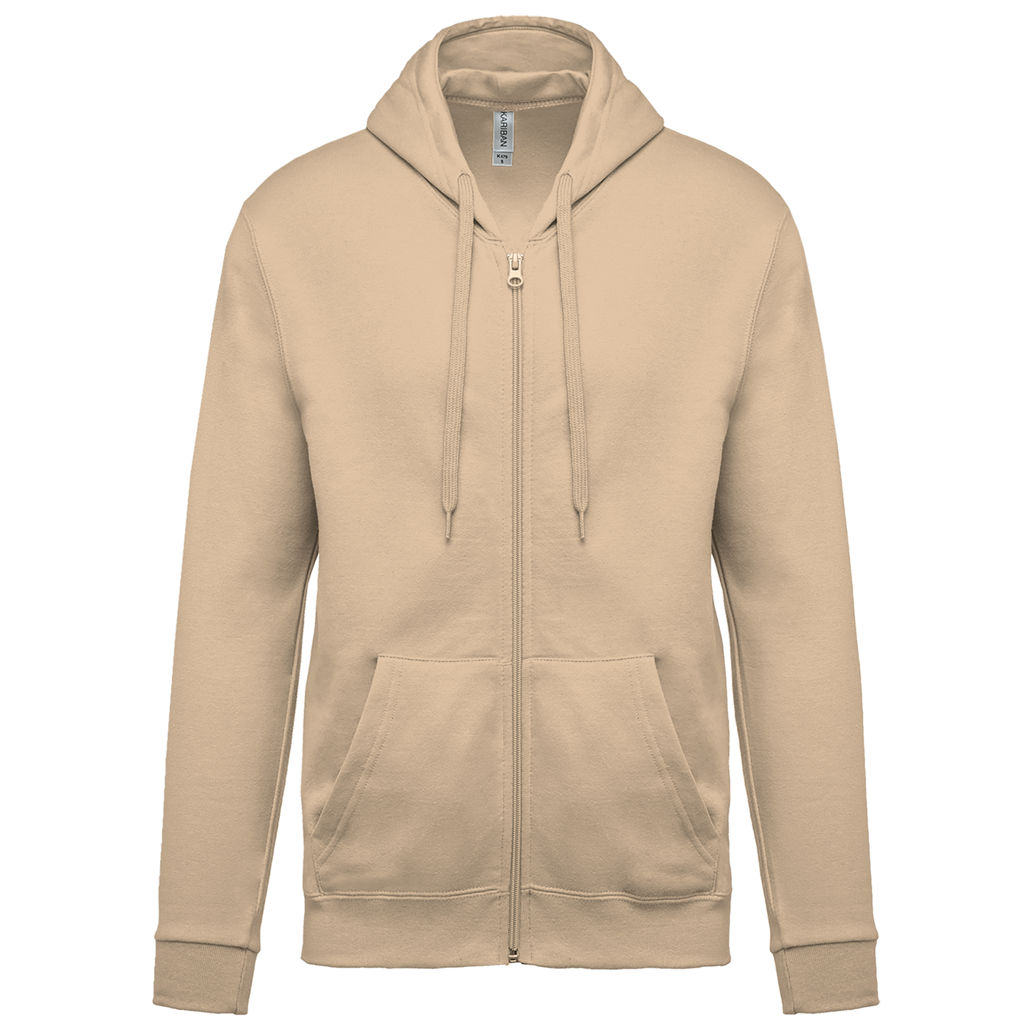 SUDADERA CAPUCHA Y CREMALLERA UNISEX - K479