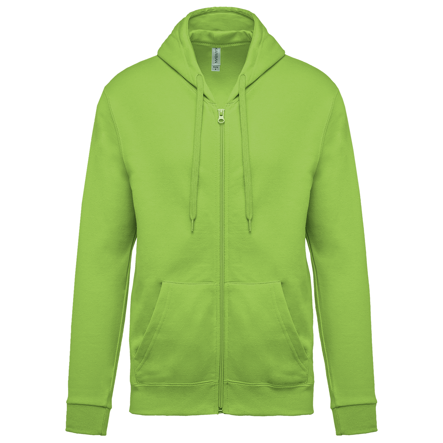 SUDADERA CAPUCHA Y CREMALLERA UNISEX - K479