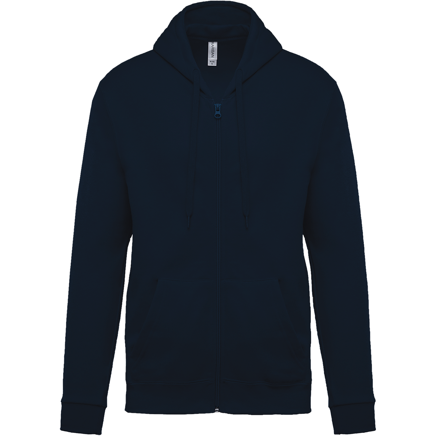SUDADERA CAPUCHA Y CREMALLERA UNISEX - K479