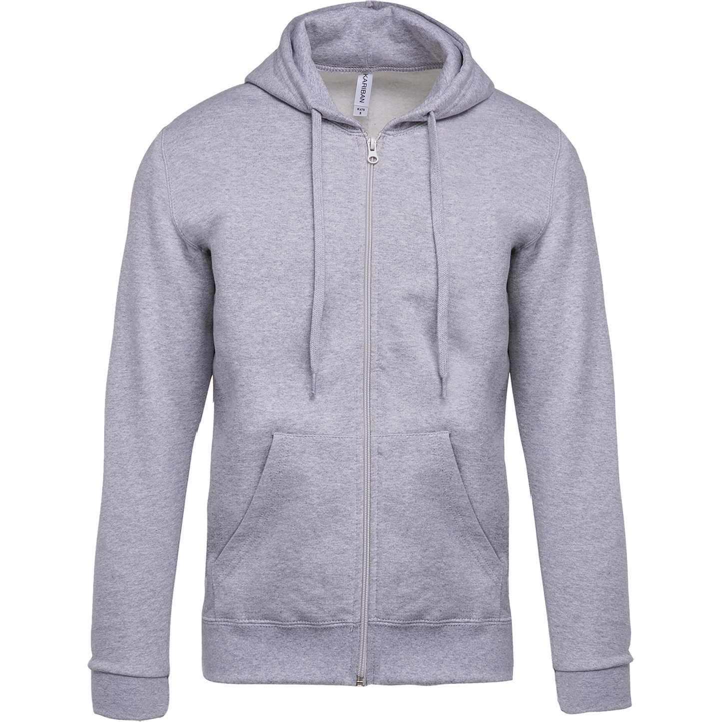 SUDADERA CAPUCHA Y CREMALLERA UNISEX - K479