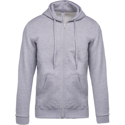 SUDADERA CAPUCHA Y CREMALLERA UNISEX - K479