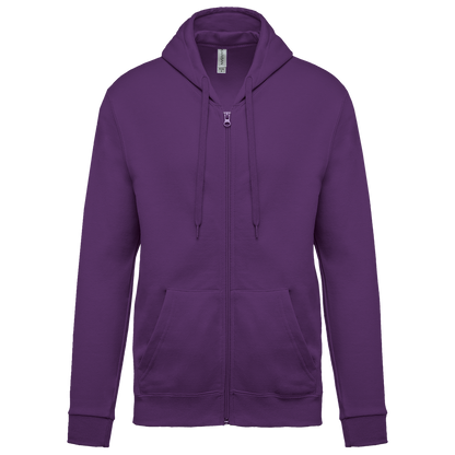 SUDADERA CAPUCHA Y CREMALLERA UNISEX - K479