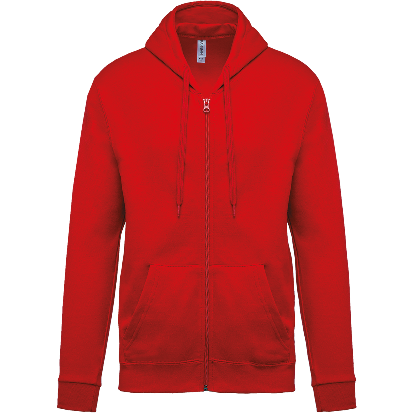 SUDADERA CAPUCHA Y CREMALLERA UNISEX - K479