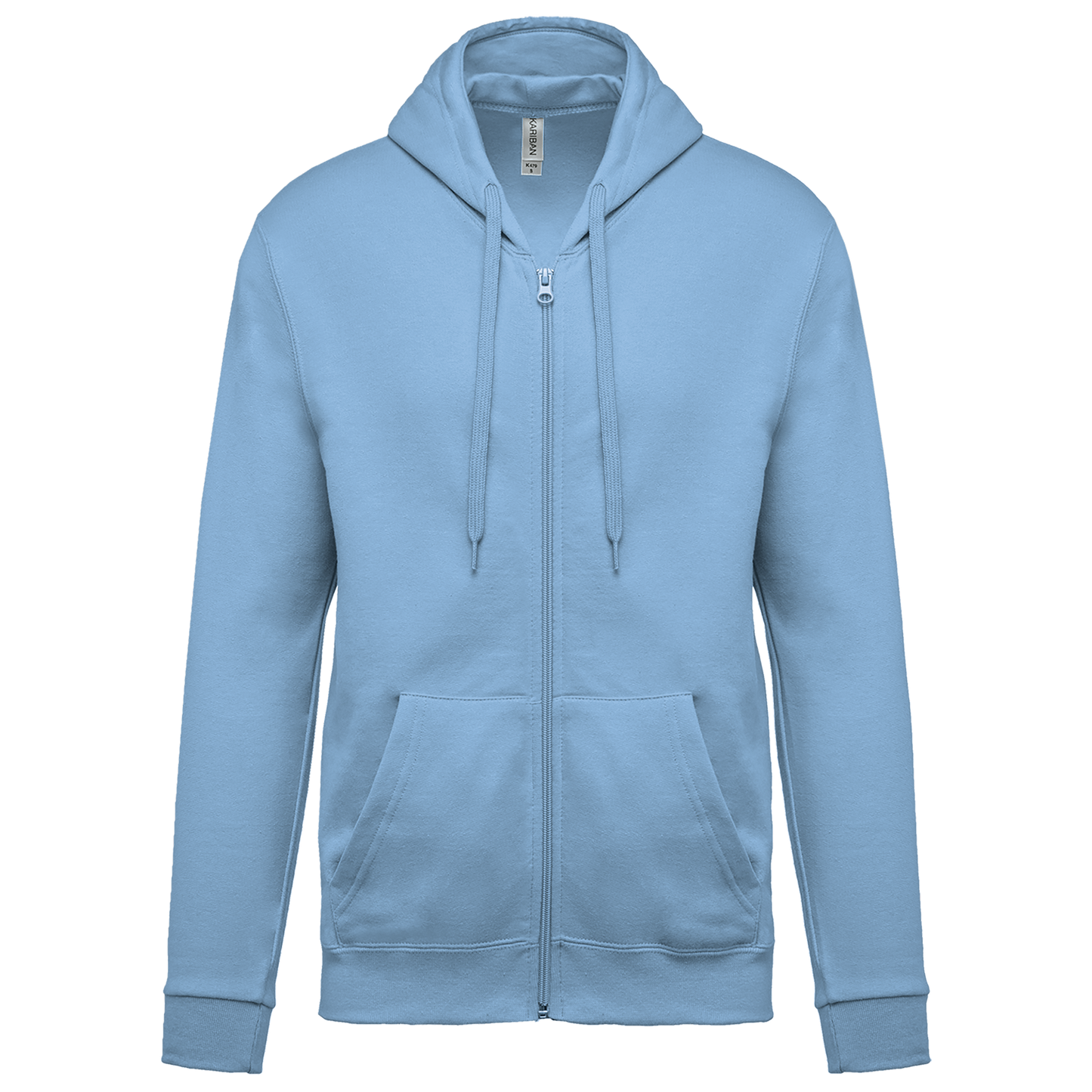 SUDADERA CAPUCHA Y CREMALLERA UNISEX - K479
