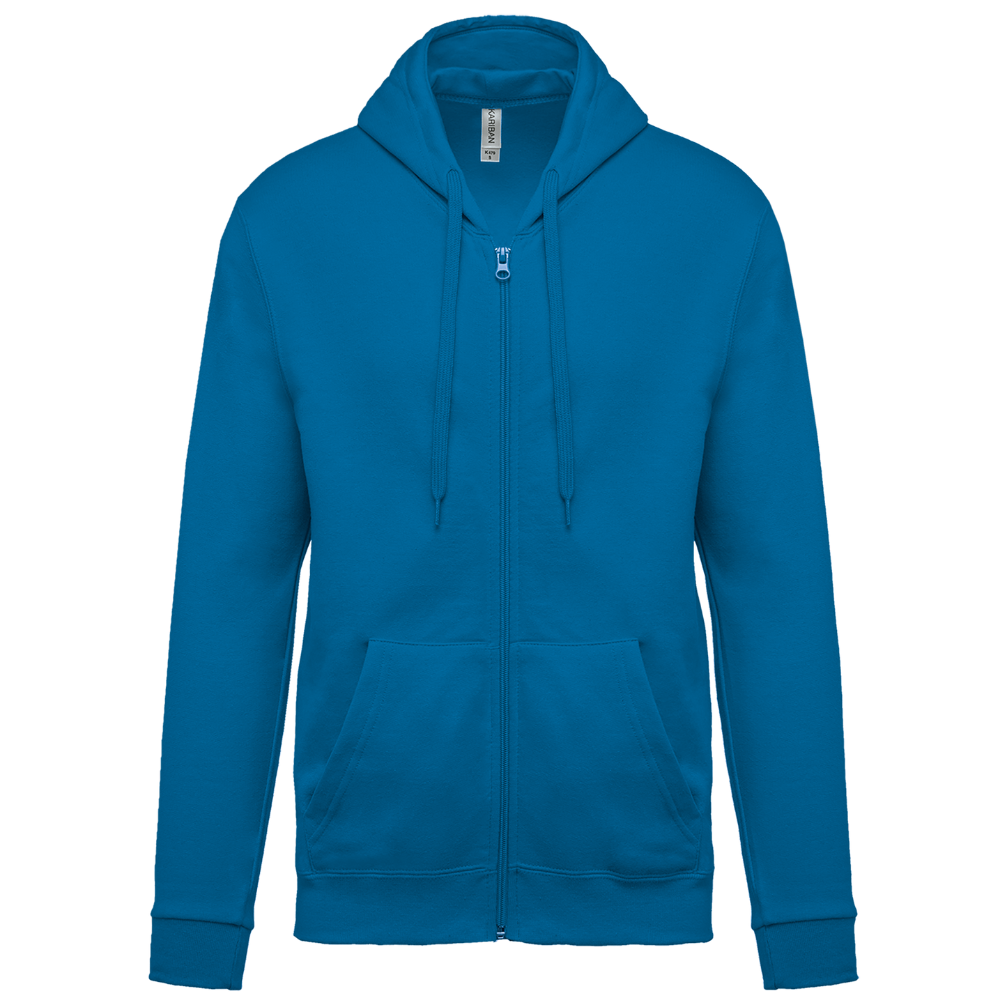 SUDADERA CAPUCHA Y CREMALLERA UNISEX - K479