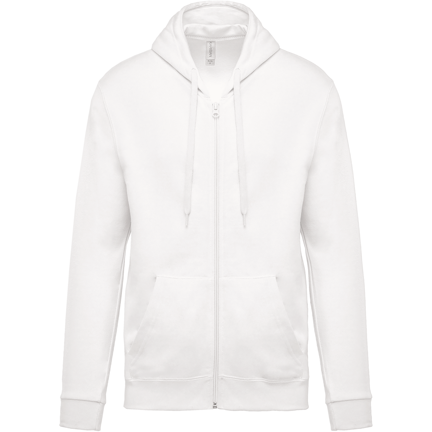SUDADERA CAPUCHA Y CREMALLERA UNISEX - K479