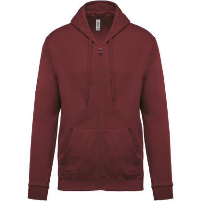 SUDADERA CAPUCHA Y CREMALLERA UNISEX - K479