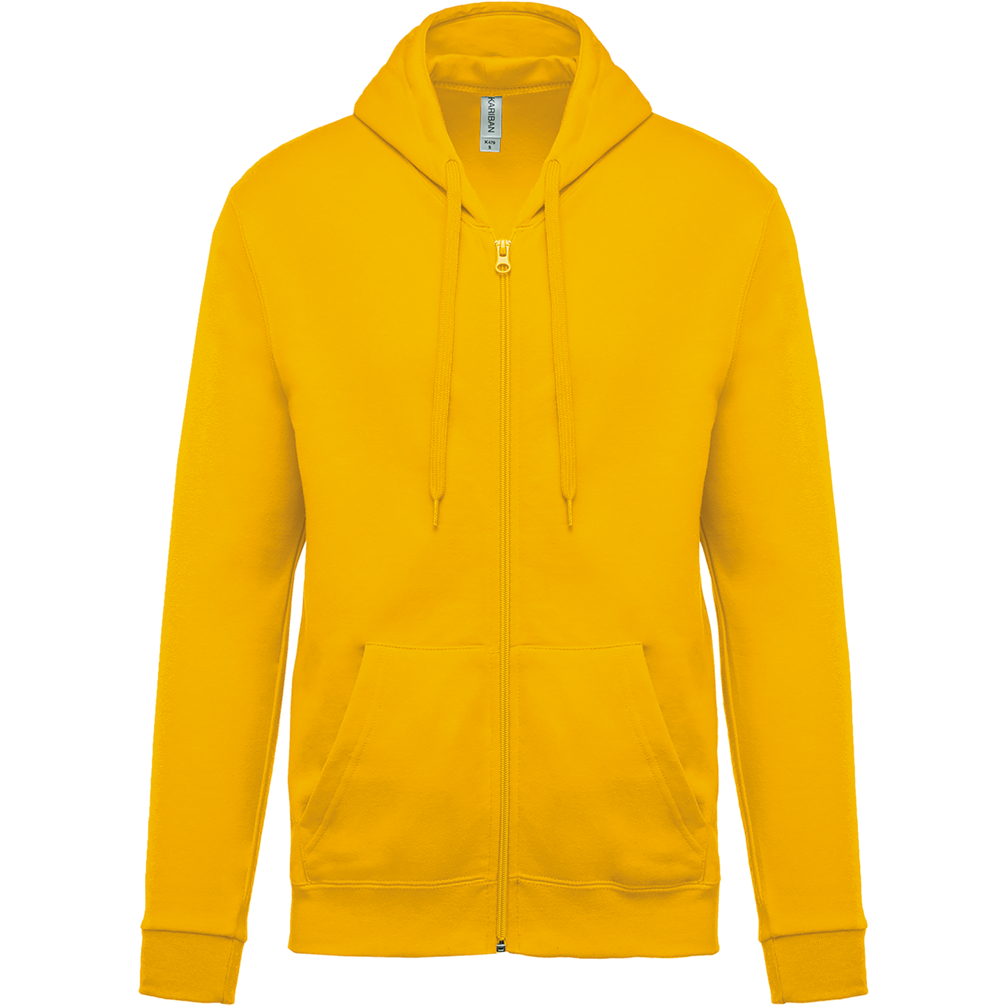 SUDADERA CAPUCHA Y CREMALLERA UNISEX - K479