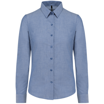 CAMISA OXFORD MANGA LARGA MUJER - K534