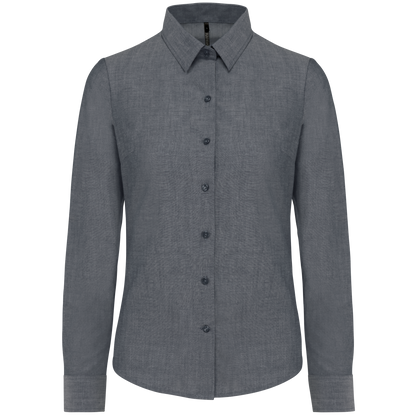 CAMISA OXFORD MANGA LARGA MUJER - K534