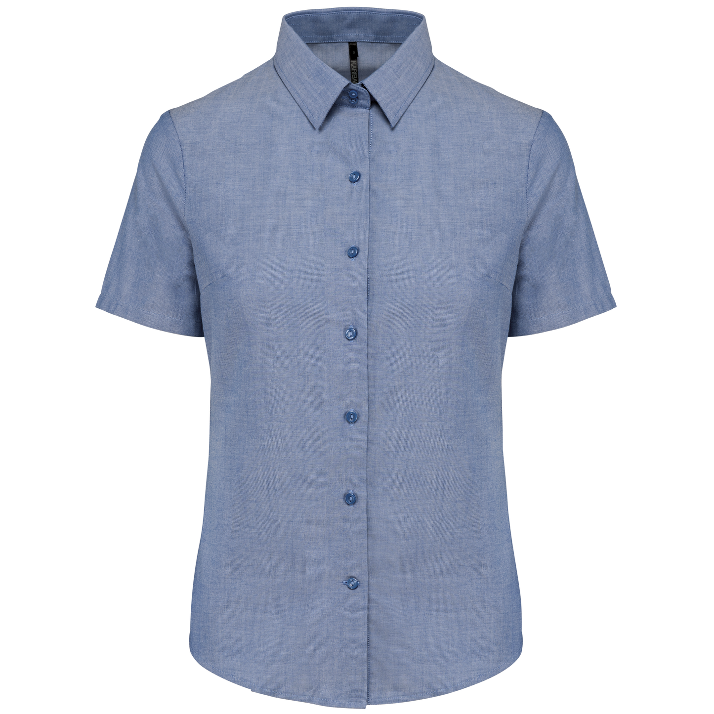 CAMISA OXFORD MANGA CORTA MUJER - K536
