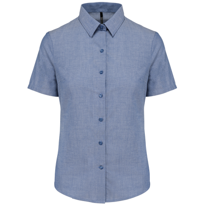 CAMISA OXFORD MANGA CORTA MUJER - K536