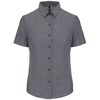 CAMISA OXFORD MANGA CORTA MUJER - K536