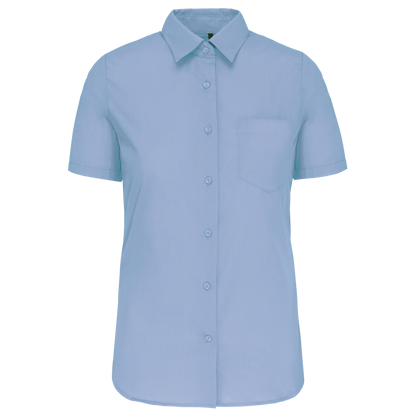 CAMISA POPELINA MANGA CORTA MUJER -K544