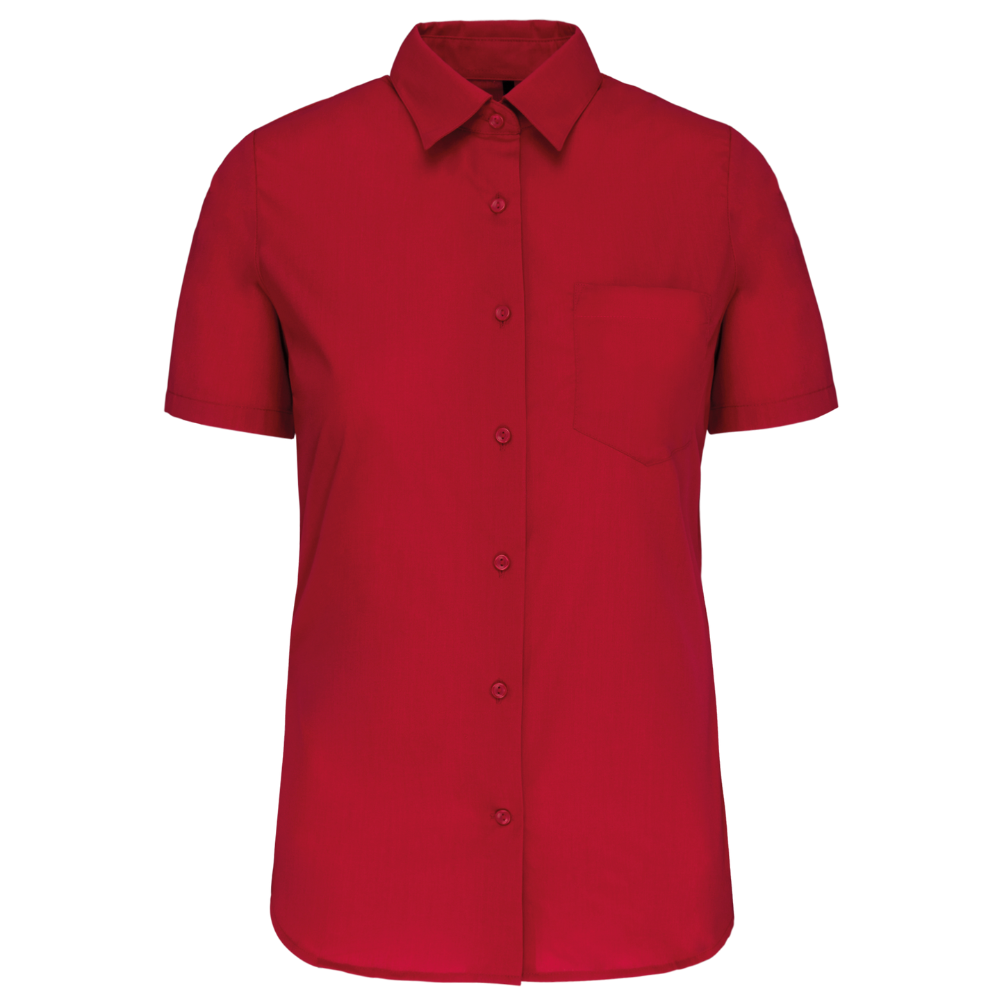 CAMISA POPELINA MANGA CORTA MUJER -K544