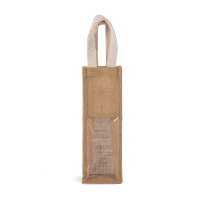 Bolsa de yute para botella