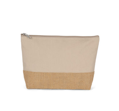 Estuche de algodón canvas y yute