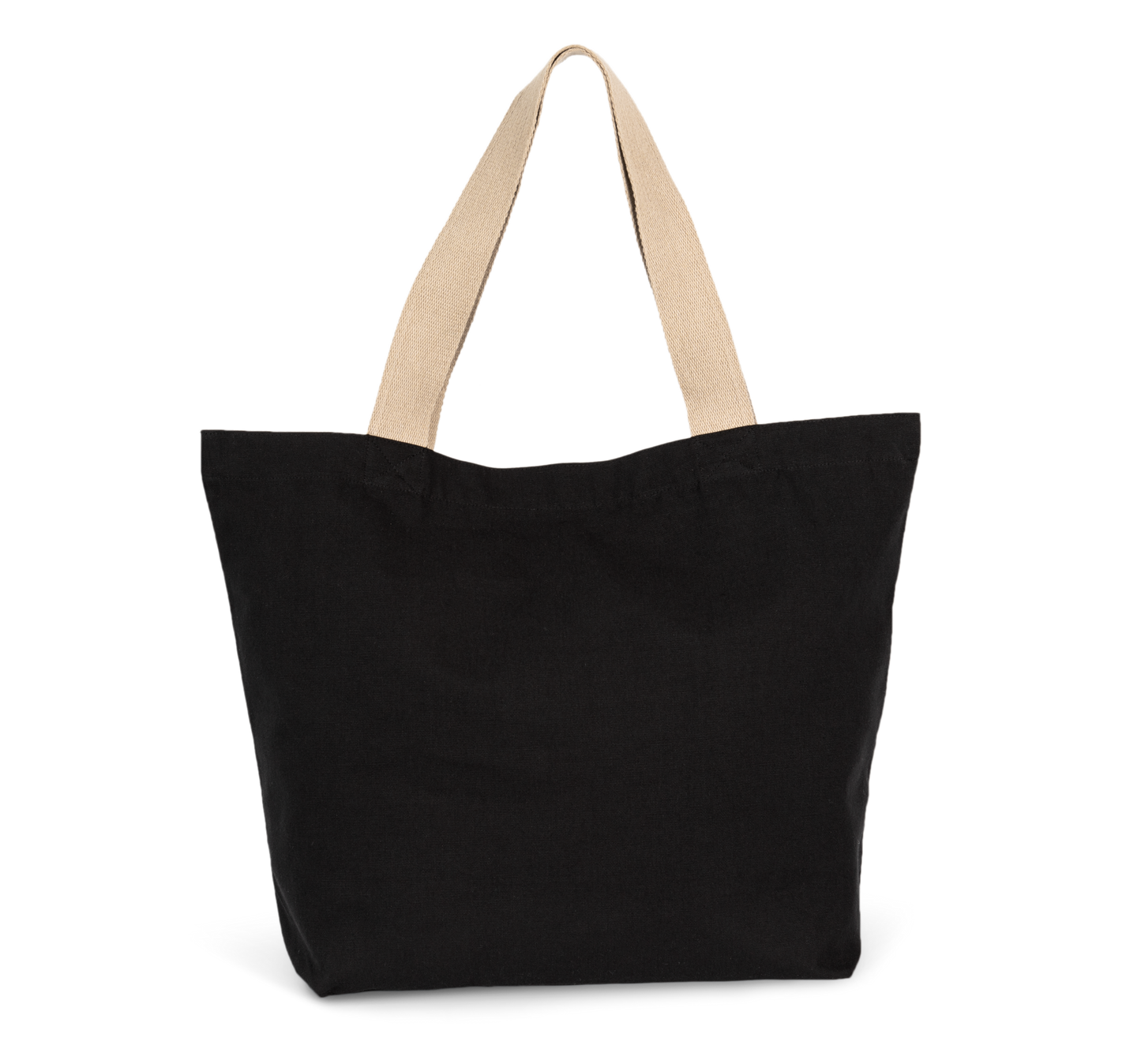 Bolsa shopper reciclada grande con fuelle en el fondo