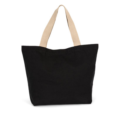 Bolsa shopper reciclada grande con fuelle en el fondo