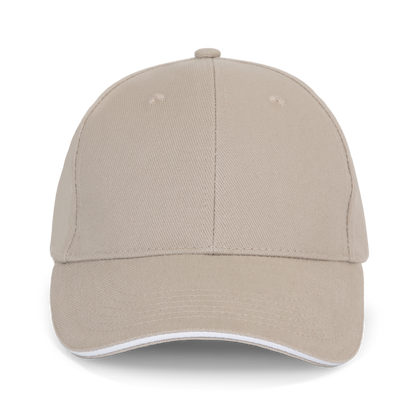 ORLANDO - Gorra 6 paneles - Beige / White
