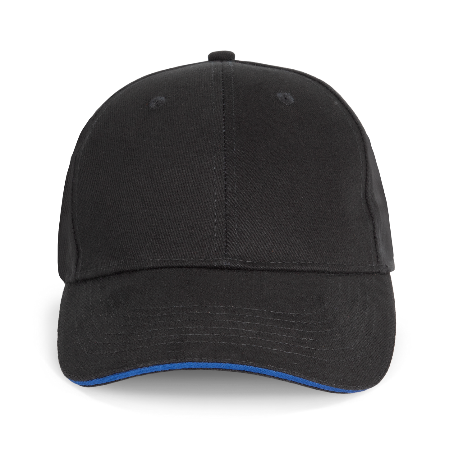 ORLANDO - Gorra 6 paneles - Black / Royal Blue