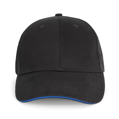 ORLANDO - Gorra 6 paneles - Black / Royal Blue