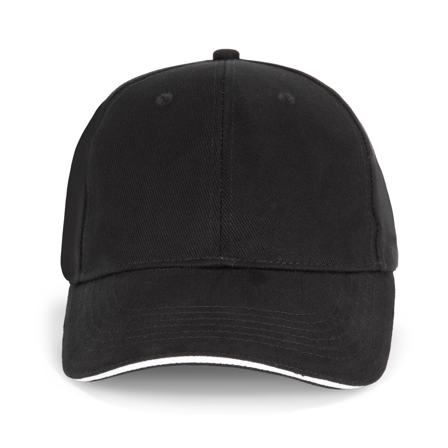 ORLANDO - Gorra 6 paneles - Black / White