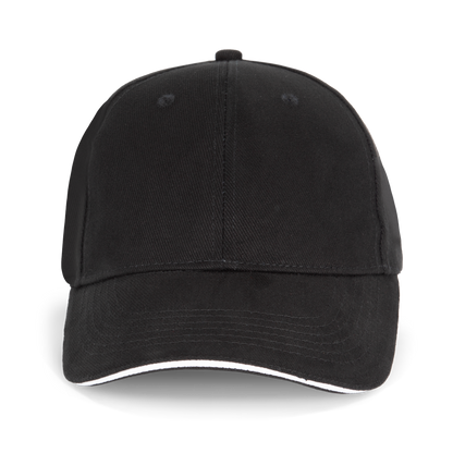 ORLANDO - Gorra 6 paneles - Black / White